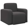 vidaXL Armchair Dark Grey Boucl&eacute;