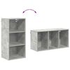 vidaXL Hanging Cabinet Concrete Grey 40 x 29.5 x 80 cm Engineered Wood