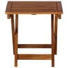 vidaXL 3 Piece Sunlounger with Tea Table Solid Acacia Wood