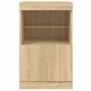 vidaXL Sideboard with LED Lights Sonoma Oak 41x37x67 cm