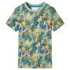 vidaXL Kids' T-shirt with Short Sleeves Multicolour 116