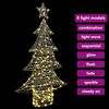 vidaXL Christmas Tree with 160 LEDs Warm white 150 cm PET