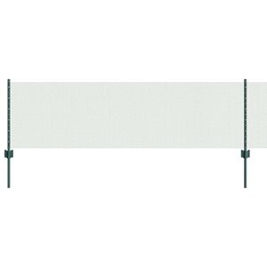 vidaXL Hexagonal Fence with Post 100 x 0.6 m PVC-Coated Steel Green