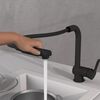 SCH&Uuml;TTE Kitchen Mixer Tap with Pull-out Spout LONDON Matte Black