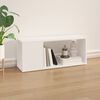 vidaXL TV Cabinet White 80x24x32 cm Engineered Wood