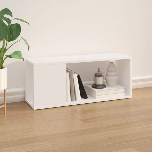 vidaXL TV Cabinet White 80x24x32 cm Engineered Wood