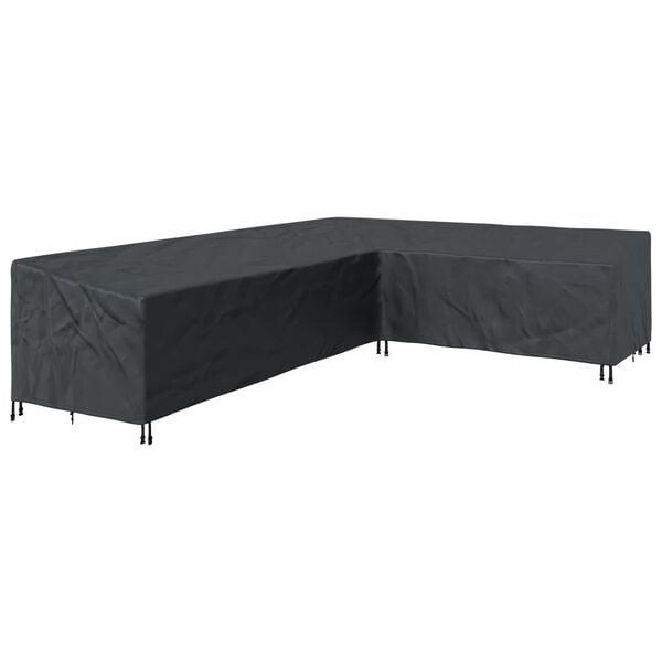 vidaXL Furniture Cover Black 355 x 275 x 80 cm 210D Oxford Fbric