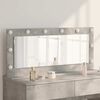 vidaXL Vanity Mirror with Mirror Concrete Grey 100 x 45 x 18 cm
