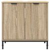 vidaXL Bathroom Sink Cabinet with Door Sonoma Oak 60.5 x 33.5 x 61 cm