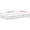 vidaXL Bonnell Spring Mattress Medium 70x200 cm