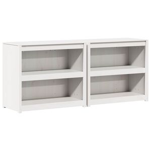 vidaXL Outdoor Kitchen Cabinet MEPPEL 2 pcs White 212 x 55 x 92 cm
