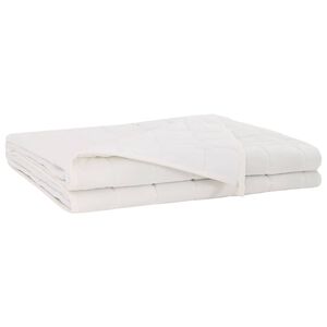 vidaXL Weighted Blanket White 122 x 183 cm 5 kg 100% Cotton 205T