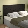 vidaXL Bed Headboard Black 141x4x100 cm Solid Wood Pine