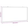 vidaXL Magnetic Whiteboard 100x50x1.7 cm Aluminium