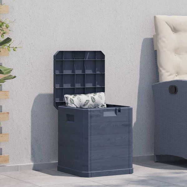 vidaXL Garden Storage Box 90 L Anthracite