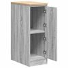 vidaXL Garage Storage Cabinet Grey Sonoma 30x51x85 cm Solid Wood Pine