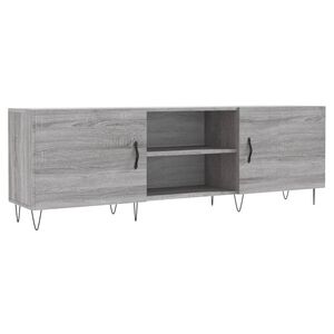 vidaXL TV Cabinet Grey Sonoma 150x30x50 cm Engineered Wood