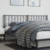 vidaXL Metal Replace Headboard Black 193 cm