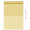 vidaXL Roller Blind with Curtains Manual Yellow 120 x 160 cm Bamboo
