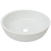 vidaXL Basin Round Ceramic White 42x12 cm
