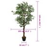 vidaXL Artificial Ficus Tree 756 Leaves 150 cm Green