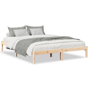 vidaXL Extra Long Bed Frame without Mattress 160x210 cm Solid Wood Pine