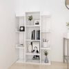 vidaXL Book Cabinet White 86x25.5x140 cm Engineered Wood
