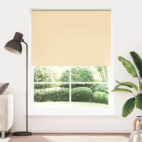 vidaXL Roller blind blackout 144.4x230 cm Fabric Width 140 cm beige