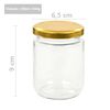 vidaXL Glass Jam Jars with Gold Lid 96 pcs 230 ml