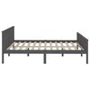 vidaXL Bed Frame without Mattress Dark Grey Solid Wood Pine 180x200 cm Super King (322207+2x321990)