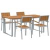 vidaXL 5 pcs Grey