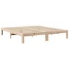 vidaXL Bed Frame without Mattress 180x200 cm Super King Solid Wood Pine
