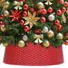 vidaXL Christmas Tree Skirt Red &Oslash;54x19.5 cm