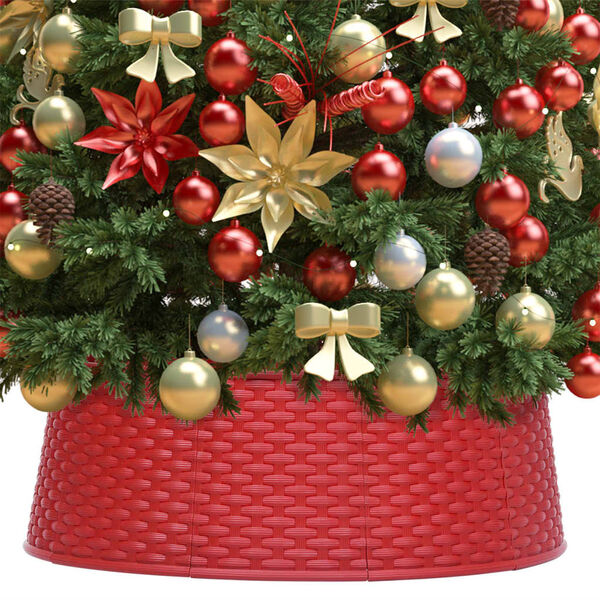 vidaXL Christmas Tree Skirt Red &Oslash;54x19.5 cm