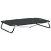 vidaXL Dog Bed Foldable Anthracite Oxford Fabric and Steel