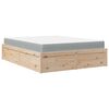 vidaXL Bed with Mattress 120x200 cm Solid Wood Pine