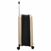 vidaXL Suitcase Folding Champagne 34 x 23 x 55.5 cm ABS Plastic