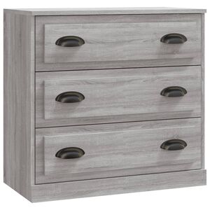 vidaXL Sideboard Grey Sonoma 70x35.5x67.5 cm Engineered Wood