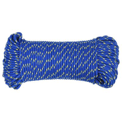 vidaXL Boat Rope Blue 5 mm 25 m Polypropylene