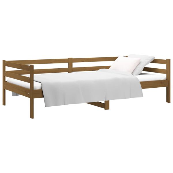 vidaXL Day Bed without Mattress Honey Brown 90x190cm Solid Wood Pine