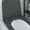 vidaXL Toilet Seat Anthracite 44 x 36.4 x 3.4 cm Duroplast