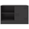 vidaXL TV Cabinets 2 pcs Black 67x39x44 cm Steel