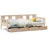 vidaXL Daybed with Drawers without Mattress 90x200 cm Solid Wood