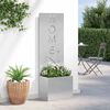 vidaXL Garden Privacy Screen Sliver 50 x 140 cm Stainless steel
