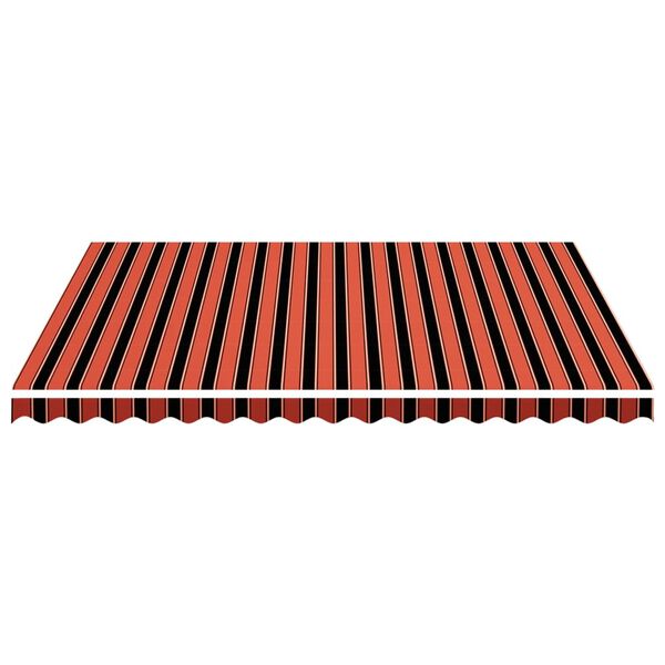 vidaXL Replacement Fabric for Awning Orange and Brown 4.5x3.5 m