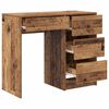 vidaXL Desk with Drawer Old Wood 90 x 37.5 x 75 cm Engineered Wood