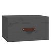vidaXL Wall-mounted Bedside Cabinets 2 pcs Grey 40x29.5x22 cm