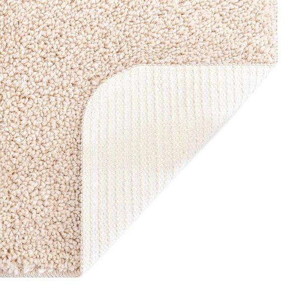 vidaXL Anti-slip Shaggy Rug Cream 160 x 160 cm PP