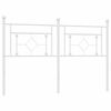 vidaXL Metal Replace Headboard White 160 cm