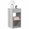 vidaXL Bedside Cabinets with Drawer 2 pcs Grey Sonoma 35x34x66.5 cm